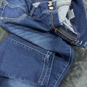 Wallflower straight leg high rise denim jeans NWOT